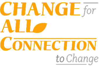 미션 슬로건 BI 세로형 영문 - Change for All, Connection to Change