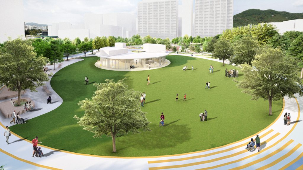 내년 상반기에 서울시 양천구 신트리근린공원 내에 통합(무장애) 실내놀이터가 조성될 예정이다.